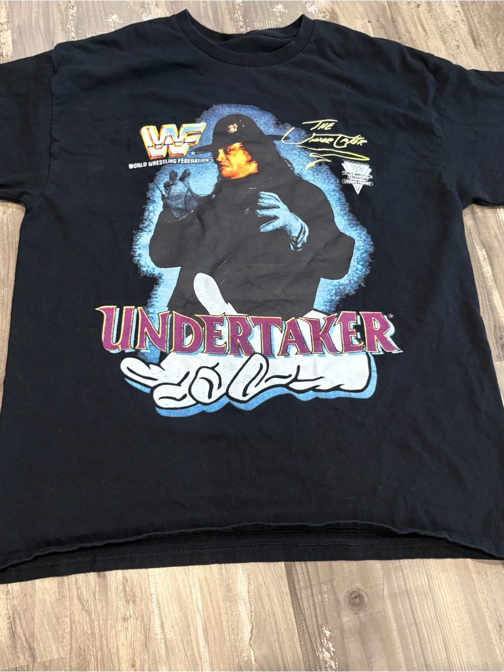 Reprint - 1992 World Wrestling Federation Undertaker graphic t-shirt SZ L